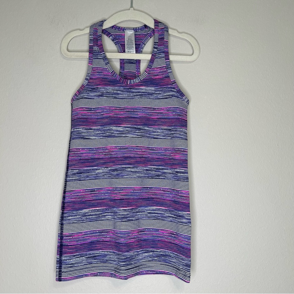 IVIVVA Kids Girls Keep Your Cool Racerback Tank Multicolor Purple Size 7